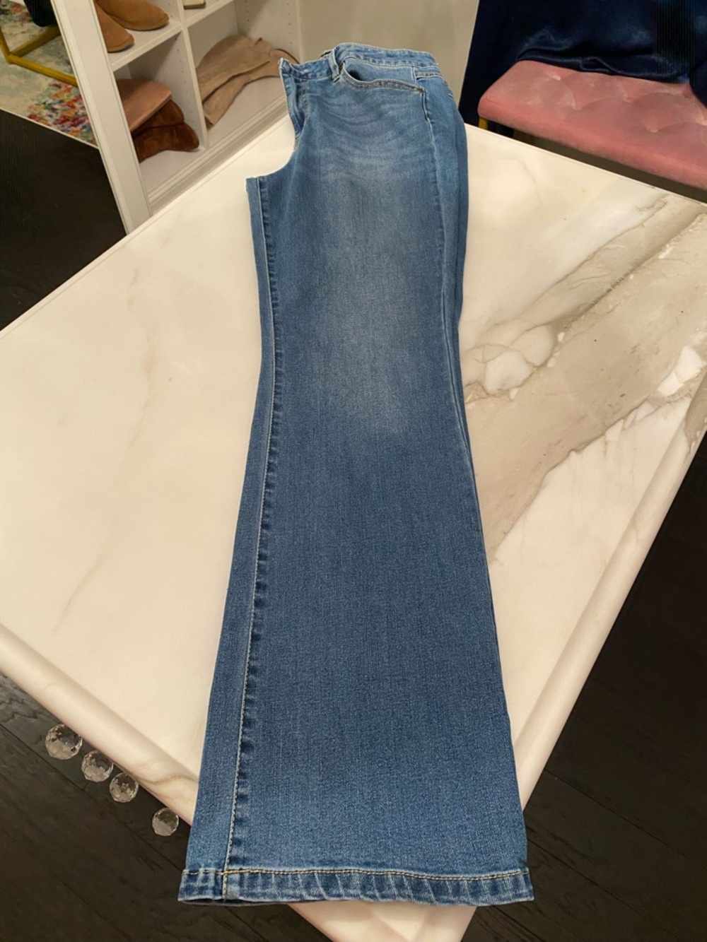 d. jeans Women's Blue Boot Cut Jeans - Picture 2 of 6